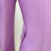 Star Style 2023 Designer Jacket Women's Lion Buttons Double Breasted Slim Fitting Pique Blazer Lilac