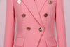 HIGH STREET 2023 Designer Jacket Women's Double Breasted Slim Fitting Blazer