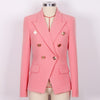 HIGH STREET 2023 Designer Jacket Women's Double Breasted Slim Fitting Blazer