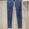 HIGH STREET 2022 Designer Lion Button Pocket Edge High Waist Pencil Jeans Pants