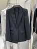 HIGH STREET 2023 Designer Jacket Women's Single Button Diamonds Beaded Blazer