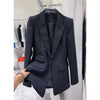 HIGH STREET 2023 Designer Jacket Women's Single Button Diamonds Beaded Blazer