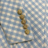 HIGH STREET 2023 Designer Jacket Women's Slim Fit Lion Buttons Double Breasted Tweed Plaid Blazer
