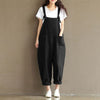 HOT Fashion Women Girls Loose Solid Jumpsuit Strap Dungaree Harem Trousers Ladies Overall Pants Casual Playsuits Plus Size M-3XL