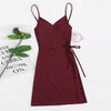 HOT Sell dress summer 2022 Women Casual Dress Sleeveless V Neck Loose Dress Evening Party casual dress elegant vestidos J18#N