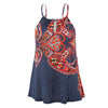 HOT sell Fashion womens tops and blouses summer 2022 Floral Strappy Vest Top Sleeveless Shirt Blouse Tank camicette Y18#N