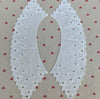 white cotton Embroidery Lace Fabric DIY applique collar trim ribbon neckline craft Sewing guipure wedding dress cloth decor