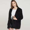 HStar  2023 autumn women corduroy blazer thick Retro Double Breasted Blazer office Coats Suits Women Outerwear