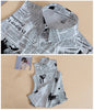 False Collar Lapel Blouse necktie collar White grey Fake collar Removable Detachable English newspaper printing shirt collar