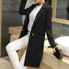 2022 Spring Autumn New Women's Long Coat Slim Elegant Blazer Jacket Plus size Solid Casual Female Blazer Orange Green Black 3XL