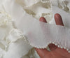 6CM Wide Embroidery White flower lace fabric trim ribbon DIY sewing Ruffle applique collar wedding dress guipure cloth decor