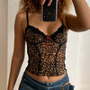 HEYounGIRL Cheetah Print Y2K Corset Crop Top Women Harajuku Sexy Sleeeveless Camisole Camis Top Ladies Summer Leopard Vest 2022