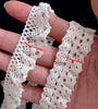 5 Meters/lot 2cm Width Ruffled Stretch Lace Fabric Cotton Elastic Lace Trim Bridal Dress Lace Costume Design Decoration