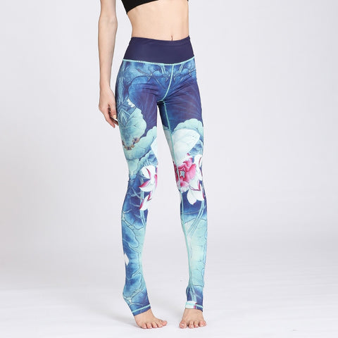 New Fashion Elastic Leggings Women Print Skinny Trousers Fitness Leggins Ladies Workout High Waist Stretch Casual Pants