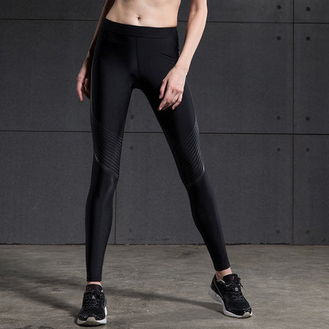New Stripe Hip Skinny Leggings Fitness Ladies Elastic Pants Women Sweatpants Workout Trousers Pantalon femme Slim Leggins