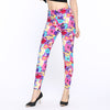 New Wholelsales Women Leggings Fashion Flowers Printed Slim Elastic Leggins Pant Casual Plus Size Leggings For Women