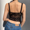 Black Pink Lace Goth Aesthetic Crop Tops Women Pink V Neck Bow Cute Kawaii Clothes Dark Academia Vintage E Girl Camisole