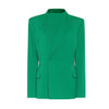 Hailey's Same Green Suit Casual Spring Summer Street Daily Female Wear/Hailey Women'S Blazer Classic Fit Single Breasted