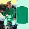 Hailey's Same Green Suit Casual Spring Summer Street Daily Female Wear/Hailey Women'S Blazer Classic Fit Single Breasted