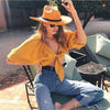 Half Sleeve Crop Top Women V Neck Sexy Top 2023 Ladies Warp Summer Top