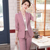 Half Sleeve Suits Women 2022 Summer Temperament Business Formal Pink Blazer And Skirt Office Ladies Work Wear
