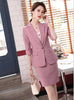 Half Sleeve Suits Women 2022 Summer Temperament Business Formal Pink Blazer And Skirt Office Ladies Work Wear