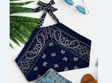 Halter Shirts Women Fashion 2022 Summer Vest Top Sleeveless Print Casual Tank Tops Short Shirt Hot