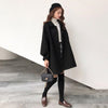 Han Edition Student 2023 Autumn/winter Long Short Coat Cloth Coat Whom The 2023 Little Woolen Sleeve Style Sleeve Length(cm)