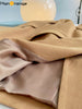 HanOrange 2023 Autumn Oblique Placket Lapel Suit Jacket Wool Women Wide Loose Blazer Coat Female Black/Light Brown