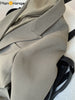 HanOrange 2023 Autumn Heavy Temperament X-long Suit Jacket Women Loose Blazer Female Black/Grey Bean Green