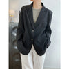 HanOrange 2023 Oblique Button Blazer Women's Spring Autumn Temperament Casual Outfit Suit Jacket