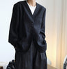HanOrange Early Autumn Japanese Style Loose Blazer Women Designer Style Neutral Profile Suit Jacket Single Breasted Outwear
