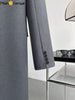 HanOrange Over Knee Long Blazer Women Spring Autumn Long Overcoat Female Black Long Trench Coat Women
