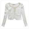 Spring Ladies Sweet Beading Knitted Shawl Air Conditioning Women Short Blazer