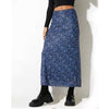 Harajuku Bodycon Skirt Women Y2K Midi Skirts Floral Print High Waist A-Line Skirt Summer E-Girls Vintage 90s Streetwear Skirts