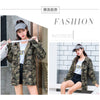 Harajuku Camisa Oversized 2023 Women Blouses Spring Denim Casual Lapel Camouflage Shirt Women Tops Blusas Chaquetas Mujer f649