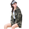 Harajuku Camisa Oversized 2023 Women Blouses Spring Denim Casual Lapel Camouflage Shirt Women Tops Blusas Chaquetas Mujer f649