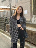 Harajuku Green Plaid Suit Jacket Women's Spring and Autumn 2023 Korean Style Temperament High-end Loose Casual Suit