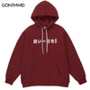 Harajuku Hoodie Sweatshirt Men Japanese Style Graphic Print Casual Loose Pullover Streetwear Autumn Harajuku Hooded Male