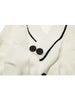 Harajuku Korean Style White Knitwear Tops Coat Autumn Winter Sweet College Style Sweater Female Student Loose Casual Cardigan