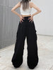 Harajuku Loose Casual Parachute Pants Y2K Streetwear Wide Leg Baggy Cargo Trousers Female Hippie Korean Edgy Jogging Sweatpants