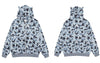 Harajuku Zip Up Y2K Hoodie Sweatshirt Coat Grunge Hip Hop Ghost Camouflage Zipper Hooded Jacket 2023 Autumn Loose Tops