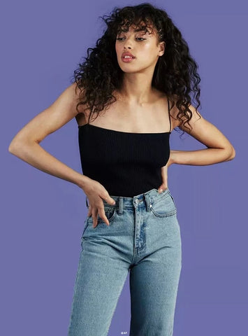 Harajuku vintage sexy retro unif style candy color colorful knitted crop camis crop top YQ-467