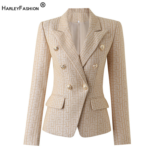 Harley2023  Spring Collection Texure Pattern Formal Jacket Women Blazer