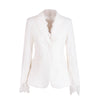 Harley European American Single Button Solid Designing Formal Lace Patchwork Blazer Outerwear Jackets