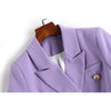 Harley Women Classic Design Slim Purple Blazer Candy Color All-match Stunning Casual Blazers Fit Jackets