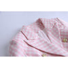 HarleyWinter Warm Tweed Fabric  Designer Plaid Pattern Street Pink Thick Jacket Women Blazers