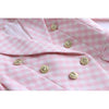 HarleyWinter Warm Tweed Fabric  Designer Plaid Pattern Street Pink Thick Jacket Women Blazers