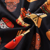 Hawaiian Shirt Hip Hop Cartoon Sushi Hamburger Print Beach Shirts Streetwear Harajuku Casual Short Sleeve Button Down Shirts Top