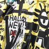 Hawaiian Shirt Streetwear Hip Hop Graffiti Print Short Sleeve Button Down Beach Shirt Men Summer Harajuku Casual Tropical Shirts